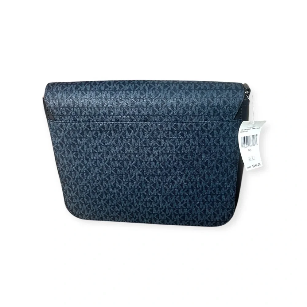 Michael Kors Blue and Orange Cooper Flap Men's Messenger Bag | Crossbody